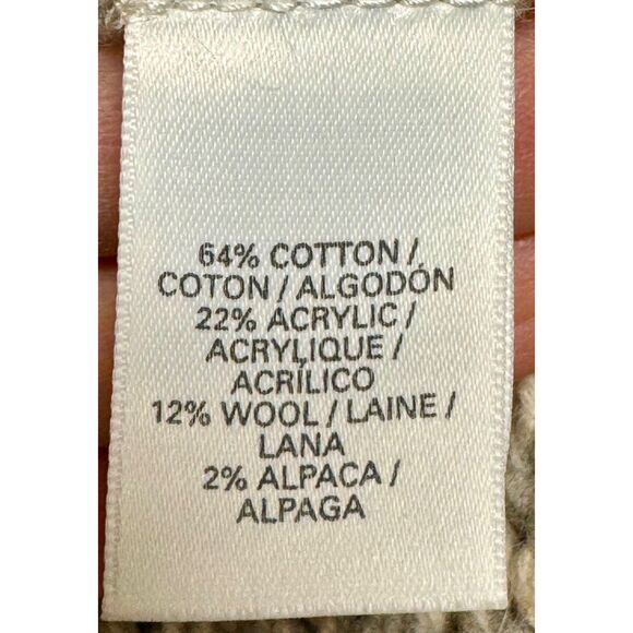 VICTORIA'S SECRET Wool/Alpaca Blend Fringed Open Cardigan/Shawl, Sz L - Picture 7 of 8